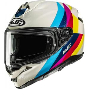 Pilna motocikla ķivere HJC F72 Racero MC23, balta