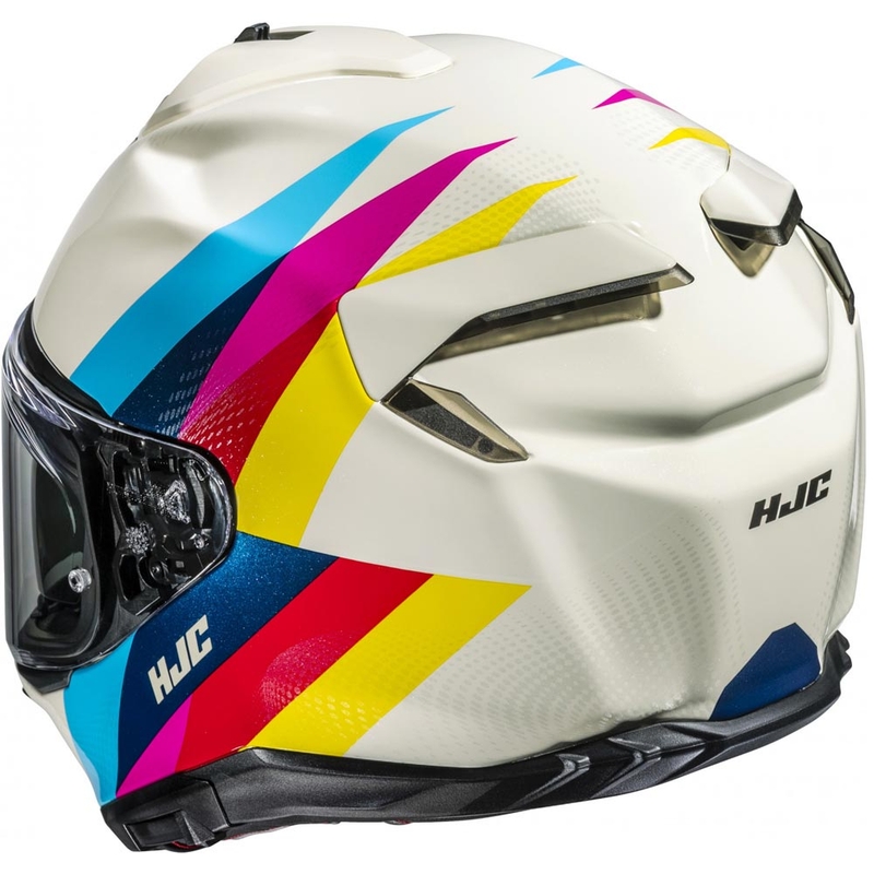 Pilna motocikla ķivere HJC F72 Racero MC23, balta