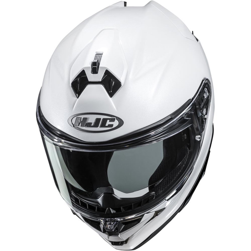 Pilna sejas motocikla ķivere HJC F72 Solid pērļu balta