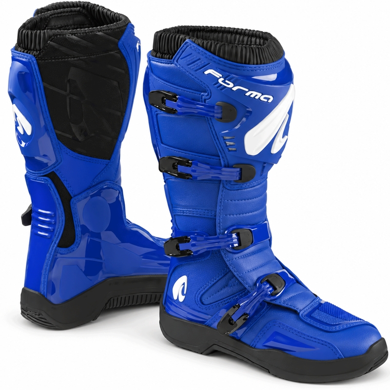 Forma Traction motokrosa zābaki zili-melni-balti