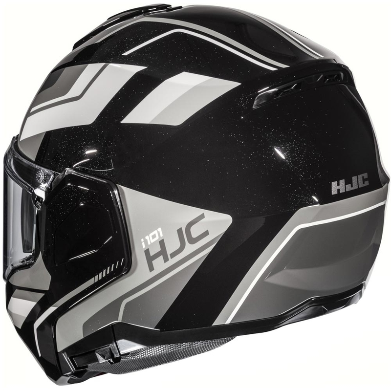 Atverama motocikla ķivere HJC i101 Krone MC5 melna-pelēka-balta