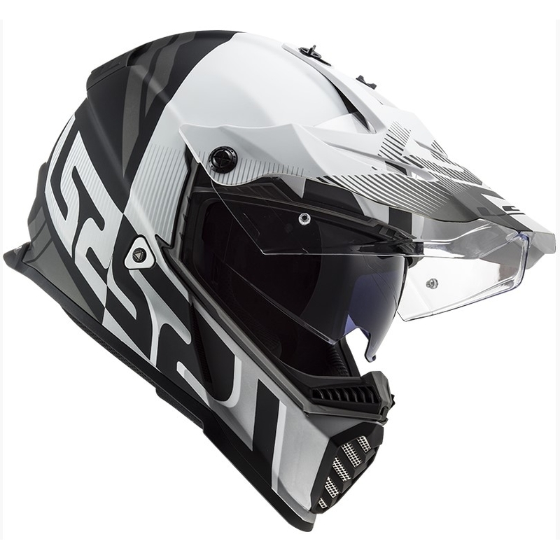 Enduro přilba LS2 MX436 Pioneer EVO Evolve bílo-šedo-černá výprodej