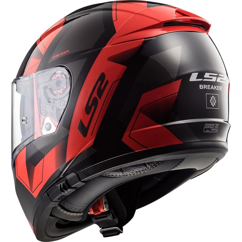 Integrální přilba na motorku LS2 FF390 Breaker Physics černo-červená