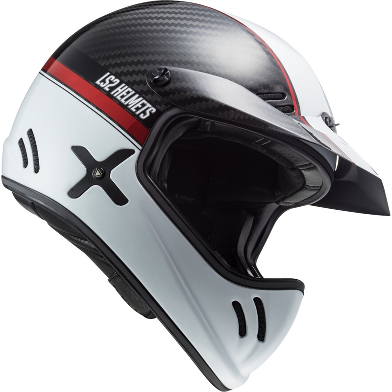 Motokrosová přilba LS2 MX471 Xtra Yard bílo-černo-červená
