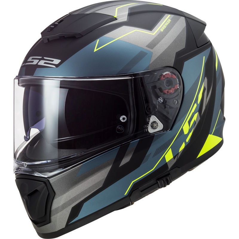 Integrální přilba na motorku LS2 FF390 Breaker Beta černo-modro-fluo žlutá