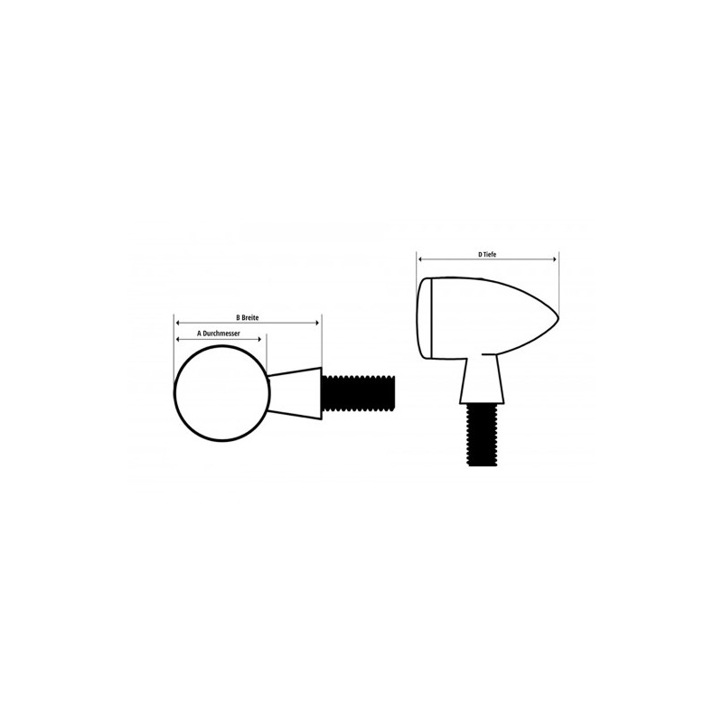 Universāls LED aizmugurējais lukturis Highsider INTERSTATE ar turētāju