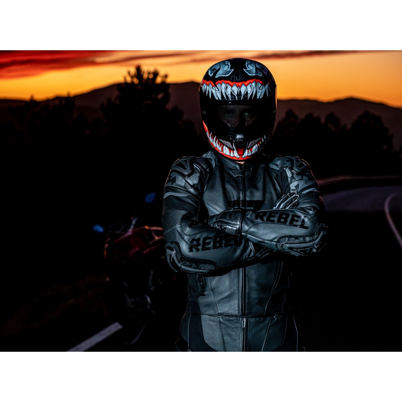 Rebelhorn Rebel motocikla jaka, melna, izpārdošana