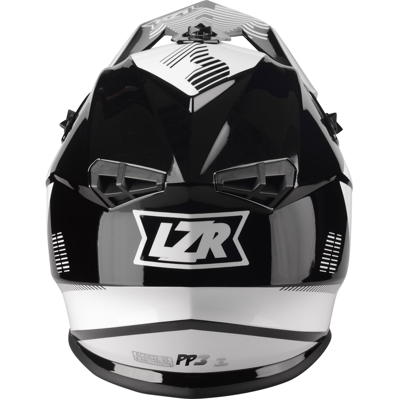Motokrosová přilba Lazer OR-3 PP3 černo-bílá