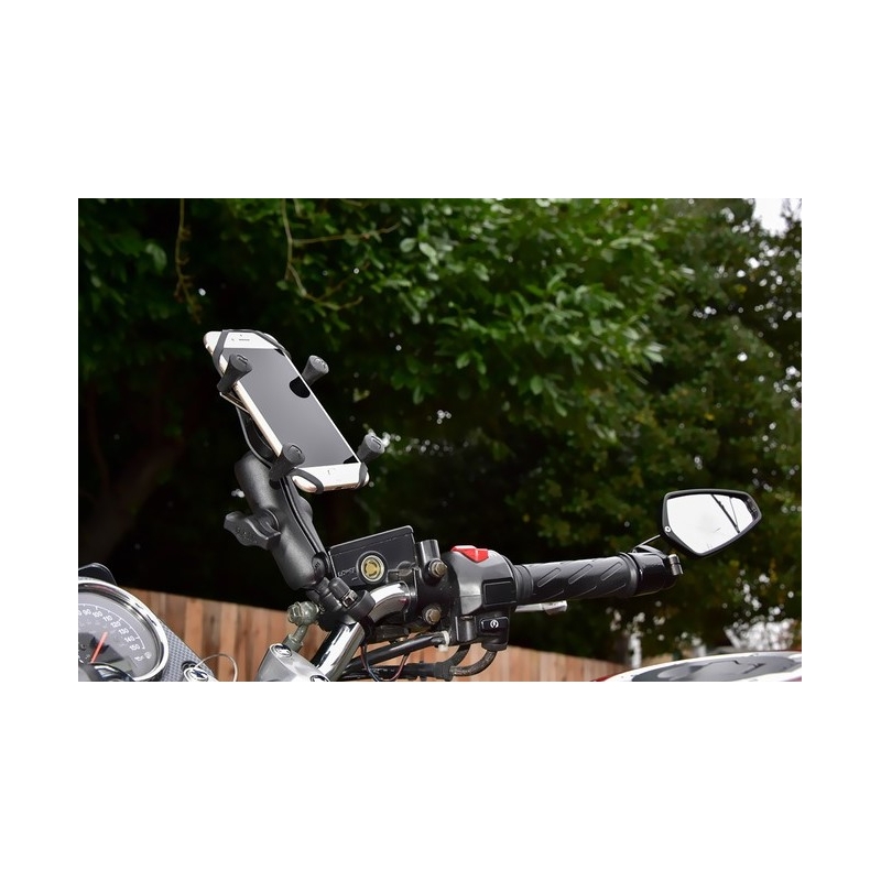 RAM Mounts X-Grip mobilā tālruņa turētājs stūrei ar diametru 12,7-31,75 mm