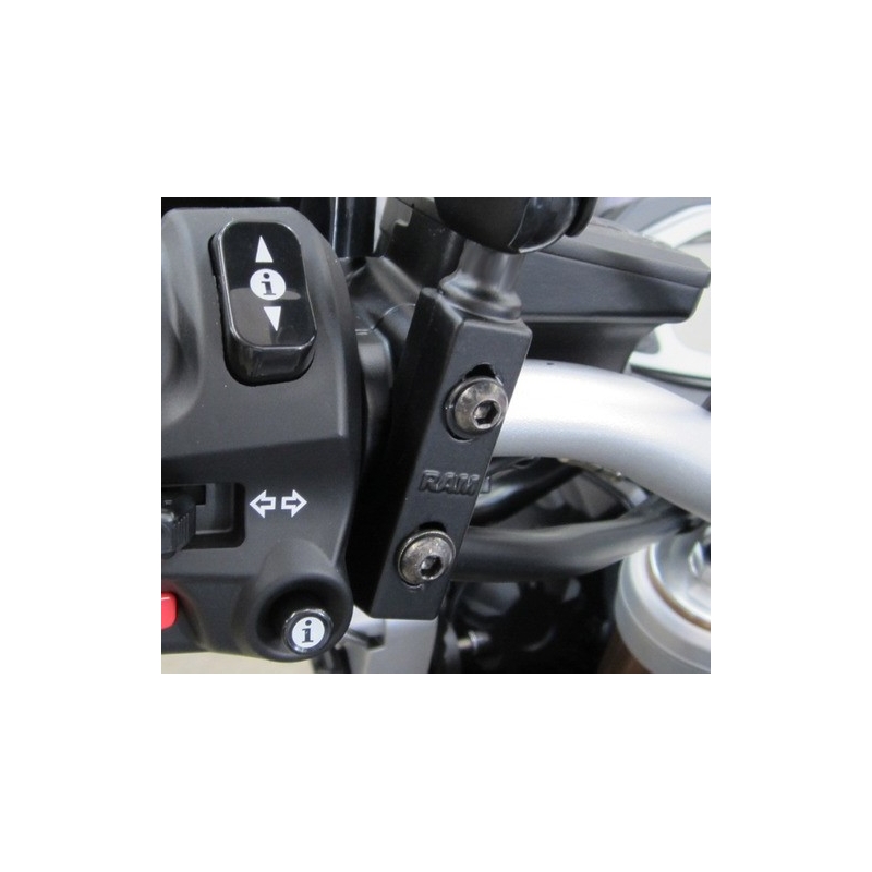 RAM stiprinājumi ar 1" tapu motocikla bremžu/sajūga sviras uzmavai