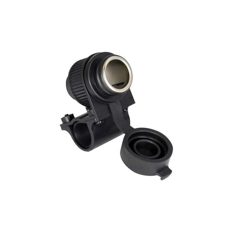Oksfordas standarta 12V ligzda ar kontaktligzdu uzstādīšanai uz 22 un 25 mm diametra stūres.