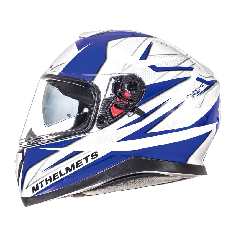 Integrální přilba na motorku MT Thunder 3 Effect modro-bílá