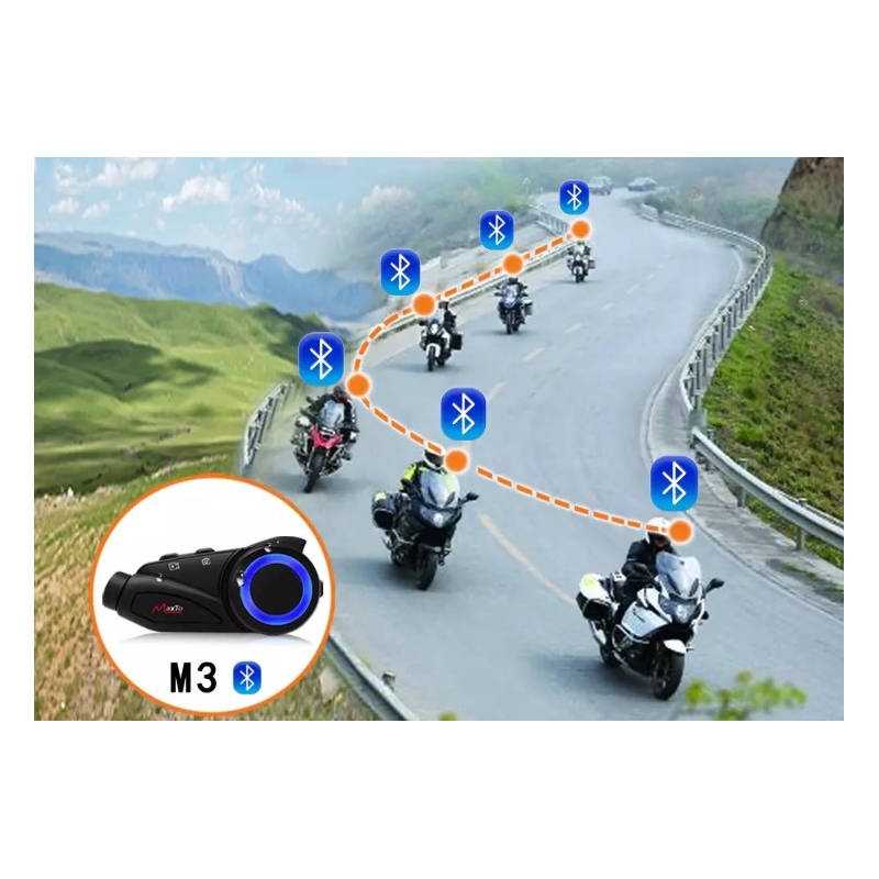 Bluetooth interkoms MaxTo M3 ar FULL HD kameru SONY