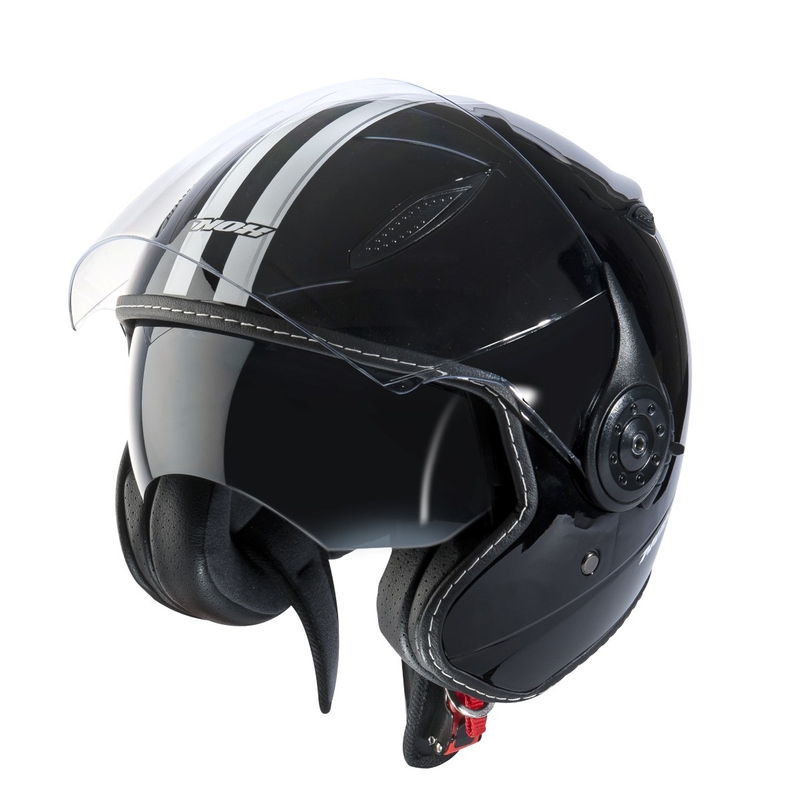 Helma na skútr otevřená Nox N180 černá lesklá výprodej