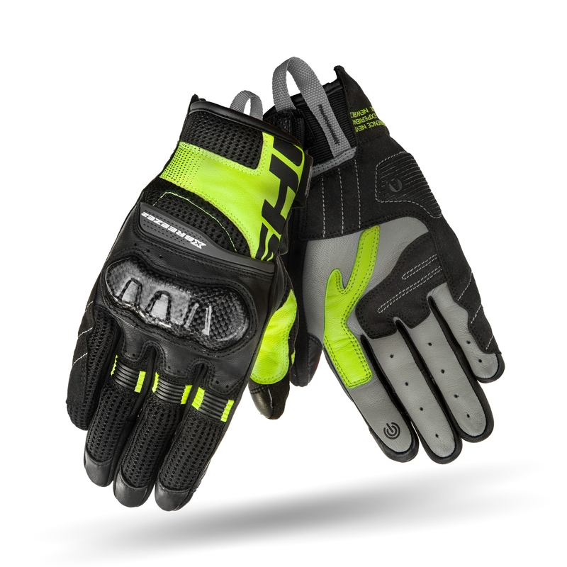 Motocikla cimdi Shima X-Breeze 2 black-fluo yellow