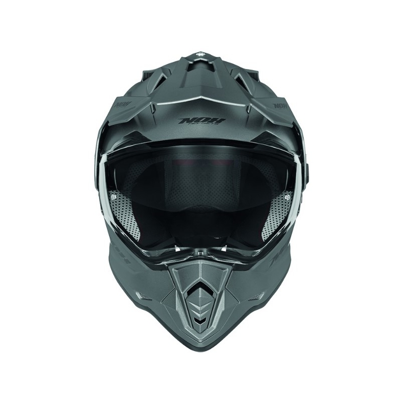 Enduro ķivere NOX N312 sudraba krāsā