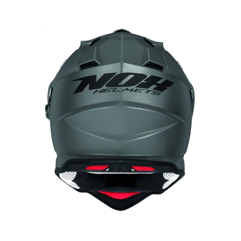 Enduro ķivere NOX N312 sudraba krāsā