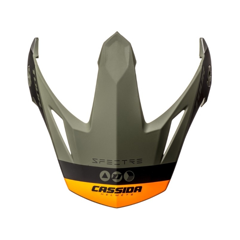 Cassida Tour 1.1 Spectre ķiveres vizieris melns-pelēks-zaļš-fluo oranžs