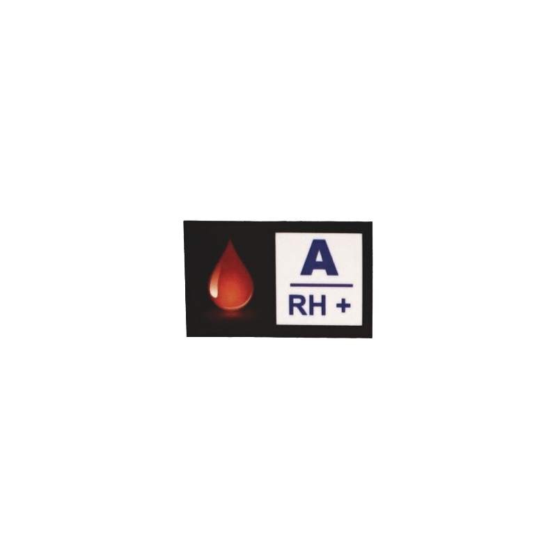 Uzlīme ar A RH+ asins grupu